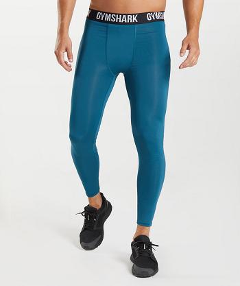 Gymshark Element Baselayer Muške Tajice Plave | HR 2221DFM